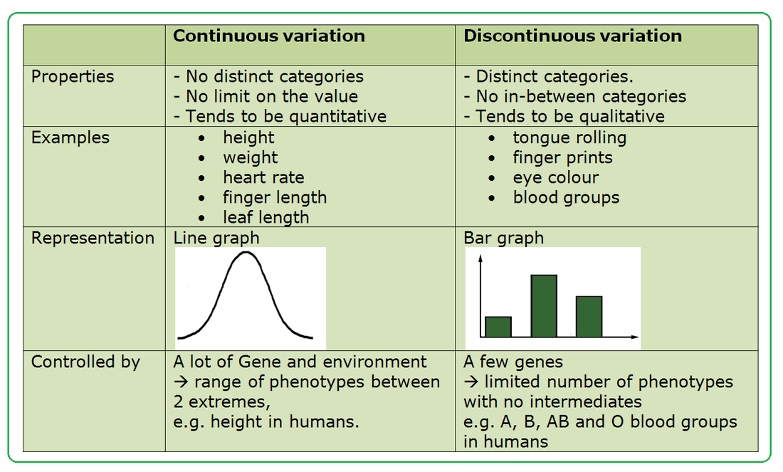 continuous variation in humans